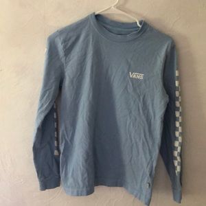 Baby blue Vans long sleeve